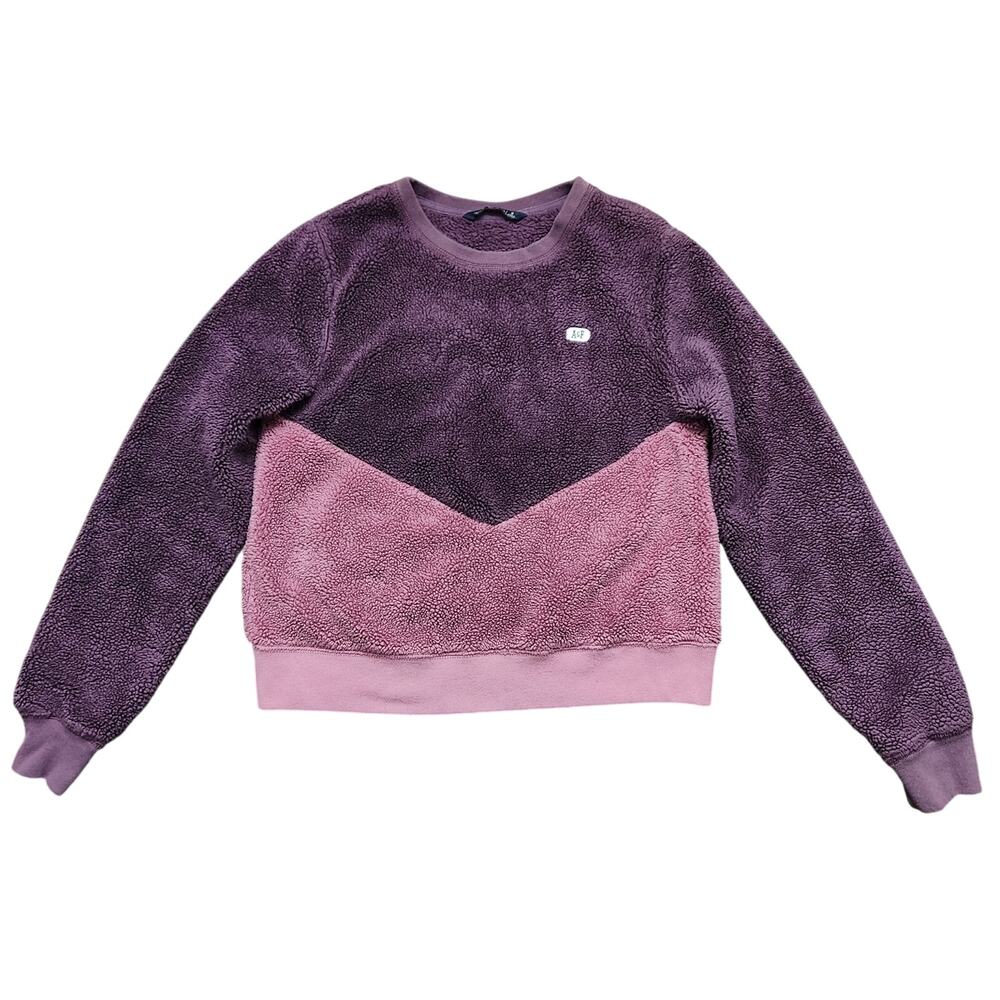 Abercrombie & Fitch Purple Sherpa Sweater Size Small